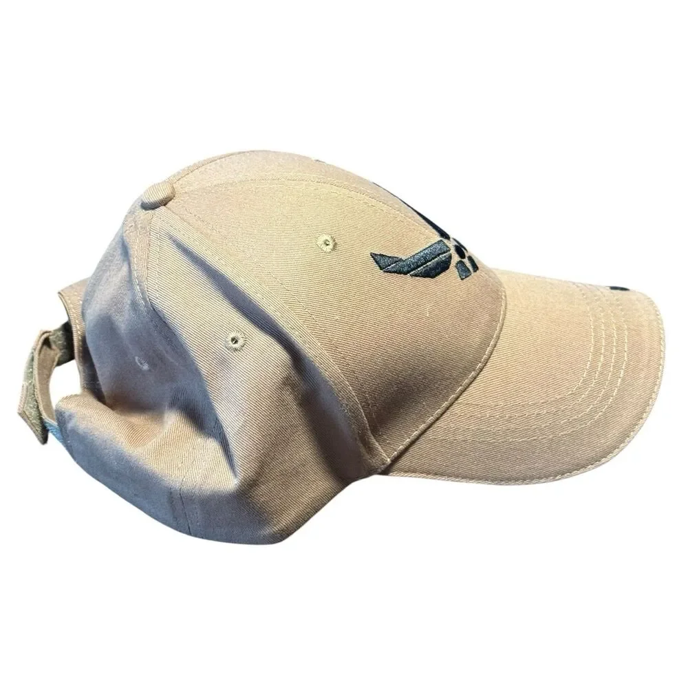 Eagle Crest U.S. Air Force Hat Tan Embroidered Military Veteran Cap One Size